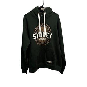 Irish Connexxion Australia Sydney Green Hoodie Pullover Preppy Academia Size XL